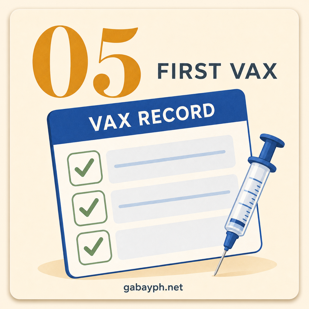 Fact 5: First vaccinations — start at the barangay health center