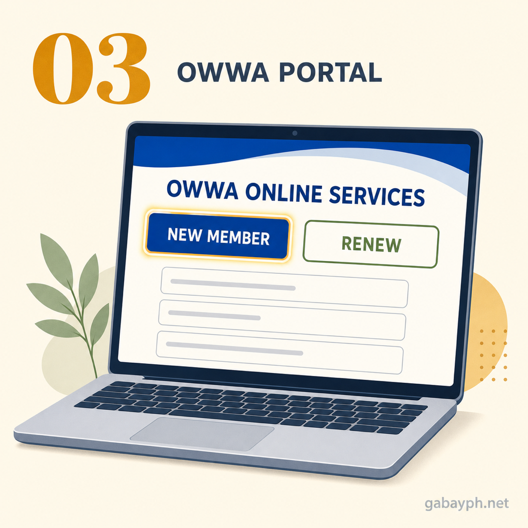 Step 3: Mag-register sa OWWA Online Services portal