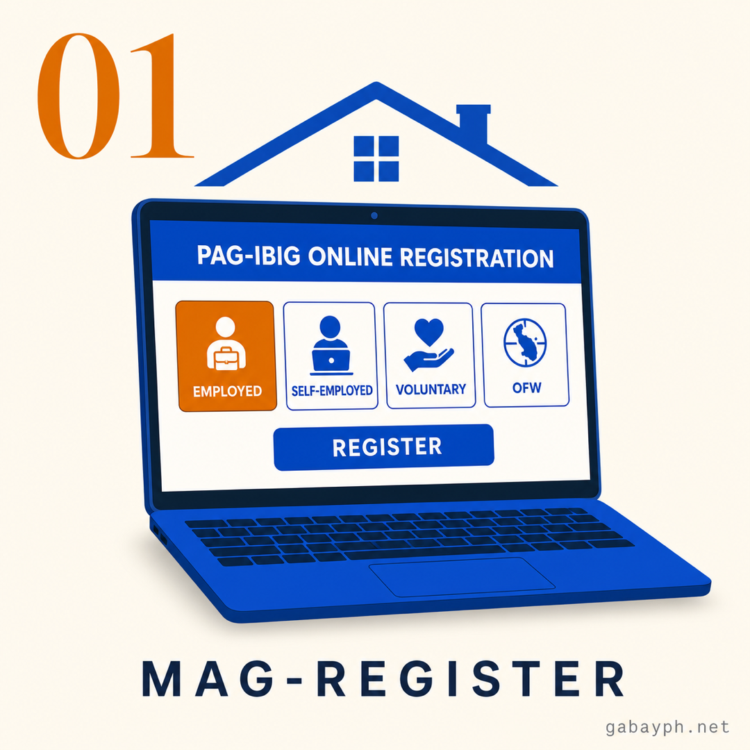 Step 1: Mag-register sa pagibigfundservices.com