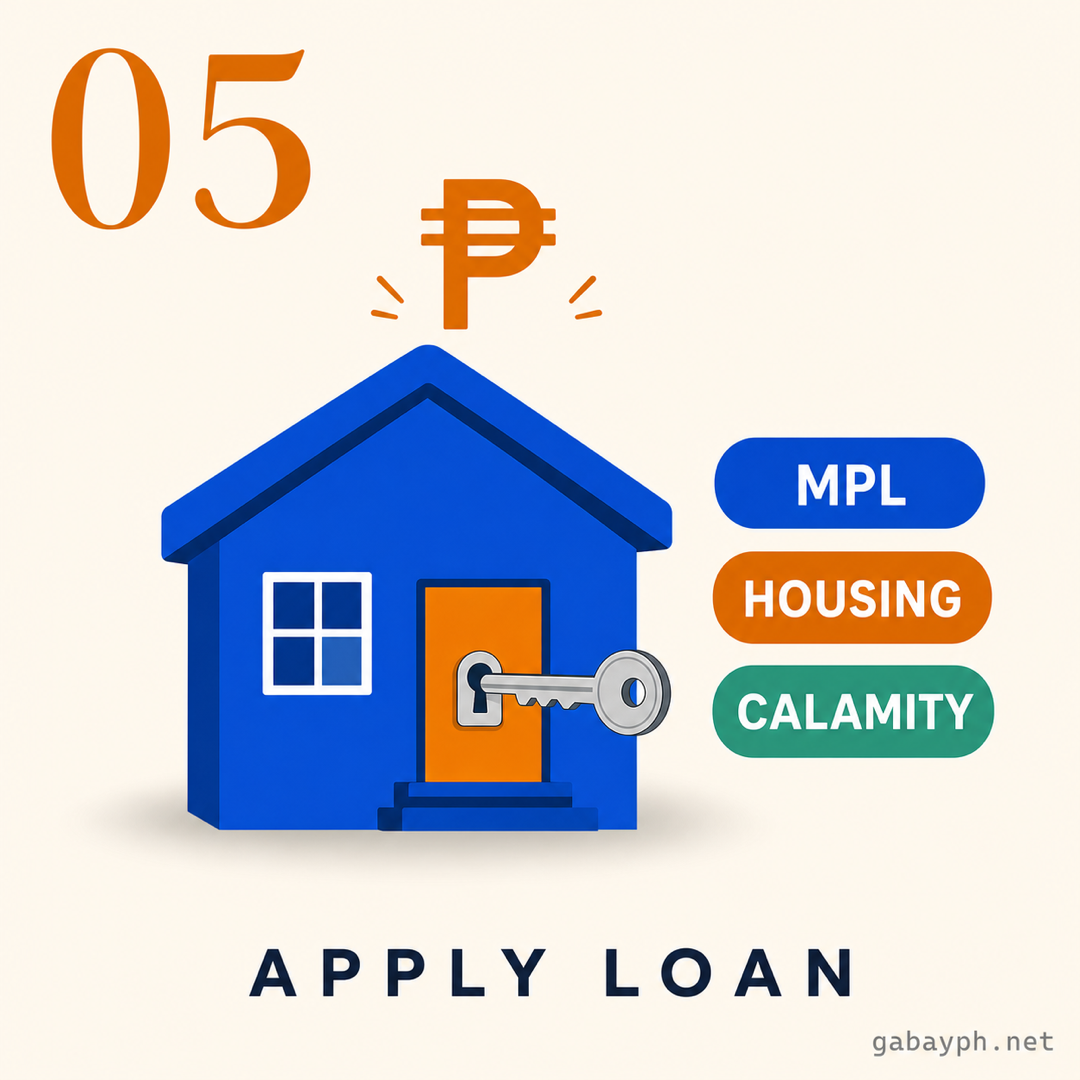Step 5: Mag-apply ng MPL, housing loan, o MP2 savings