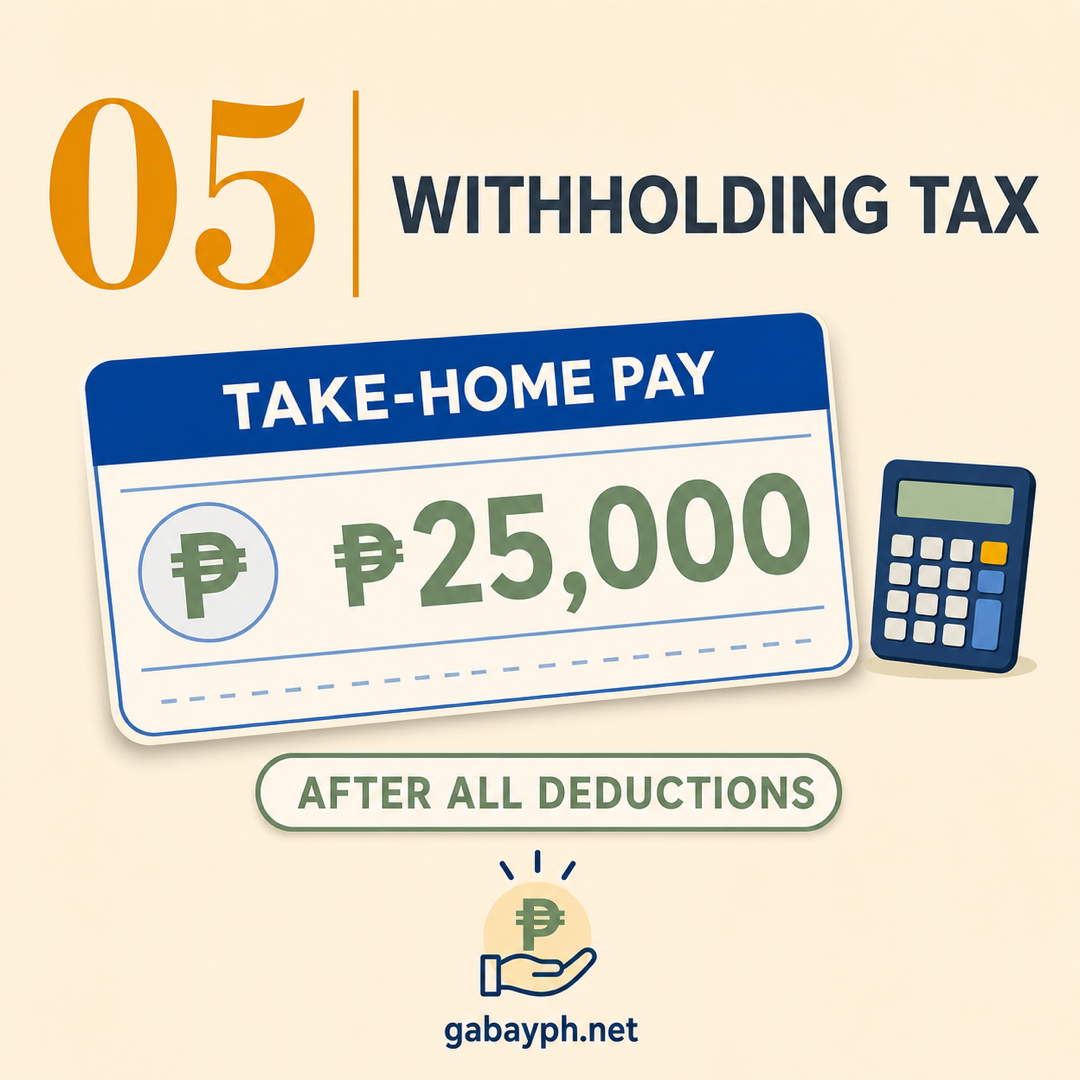 Fact 5: Withholding tax + take-home pay