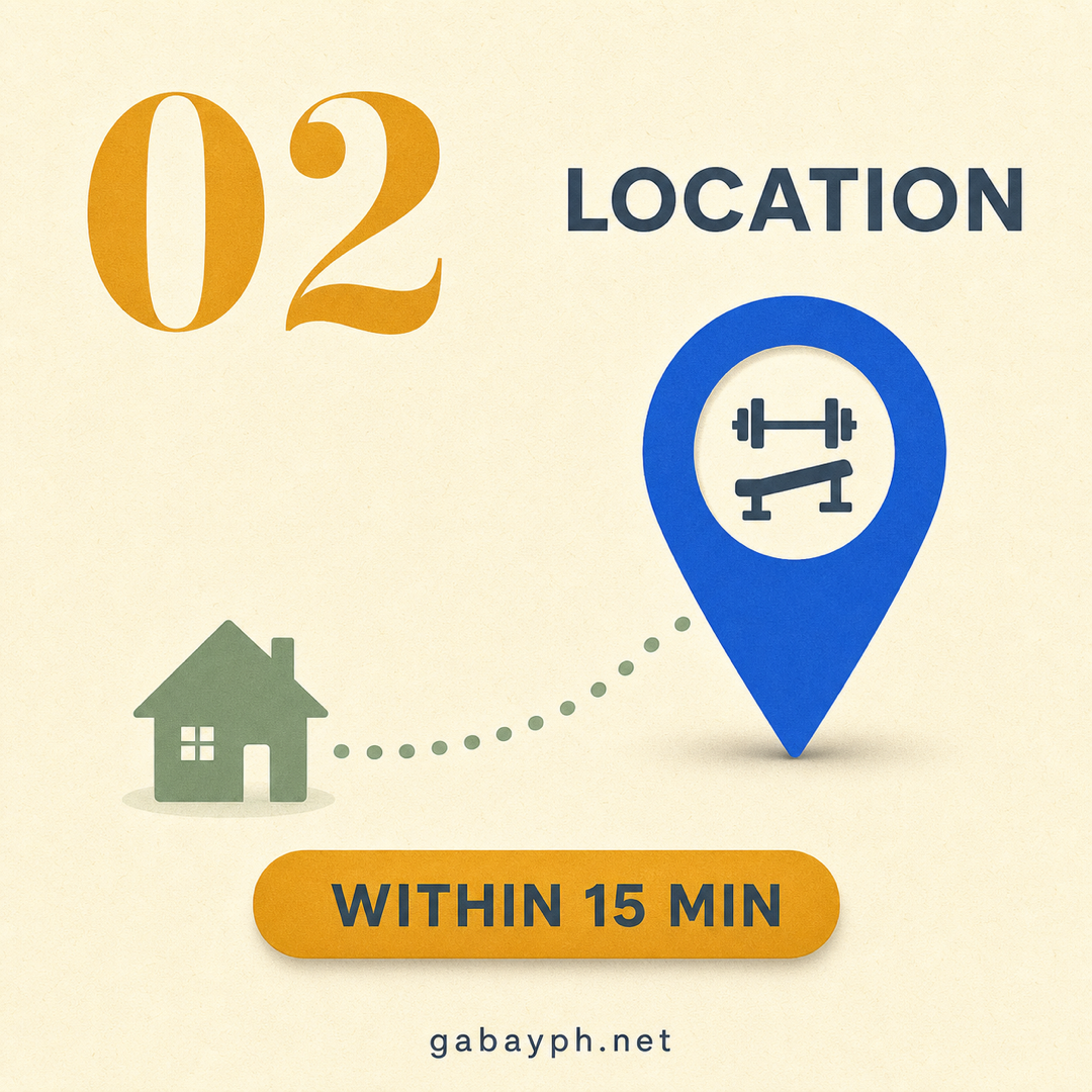 Fact 2: Within 15 minutes from home boosts consistency