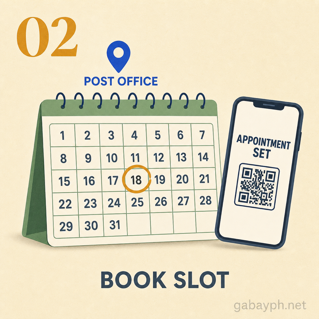 Step 2: Mag-book ng appointment online