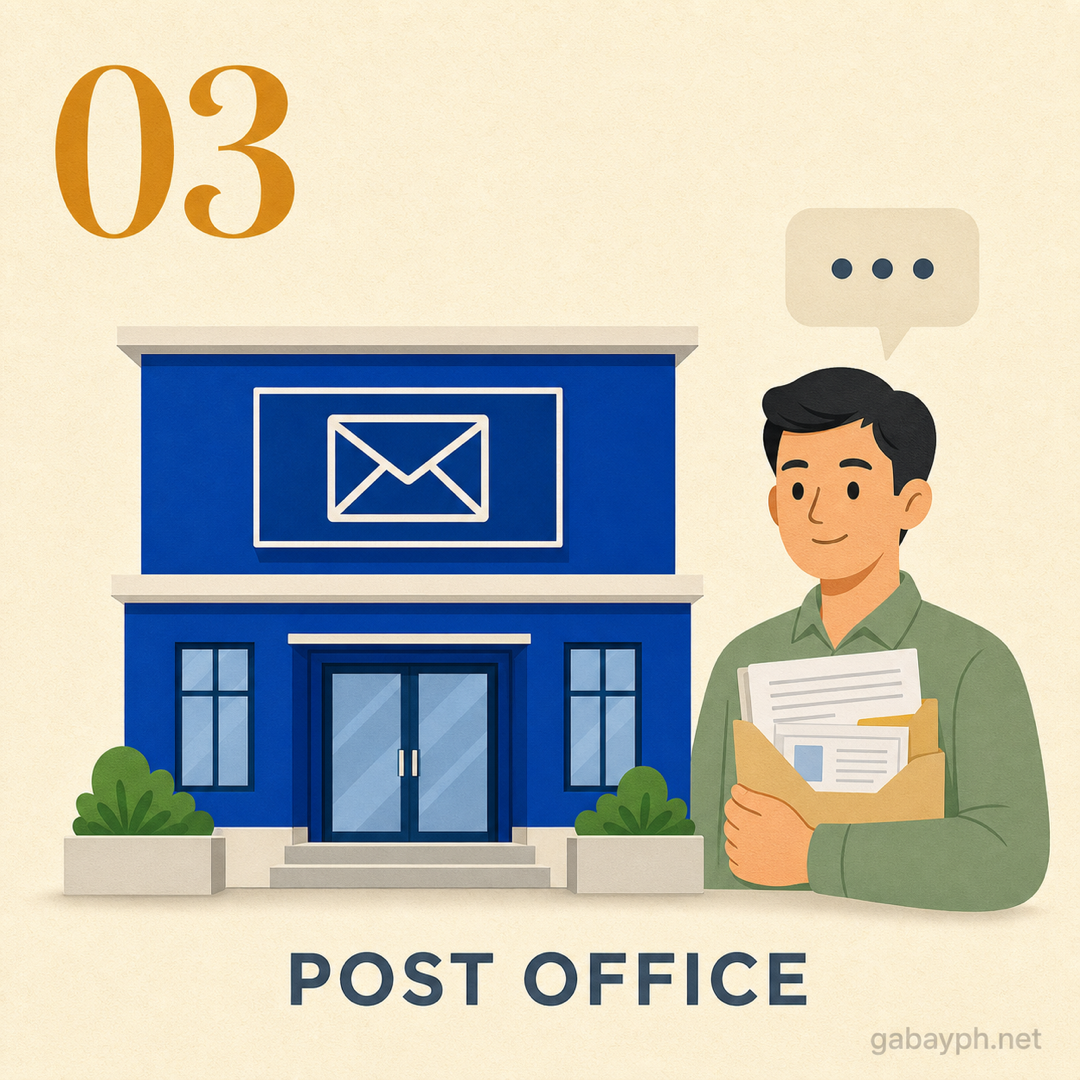 Step 3: Pumunta sa post office at i-submit