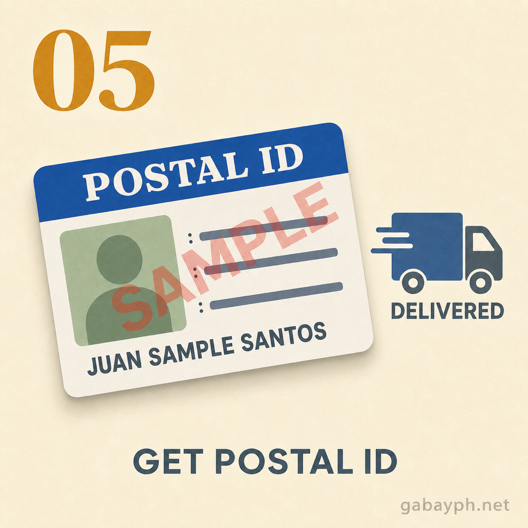 Step 5: Tanggapin ang Postal ID via courier