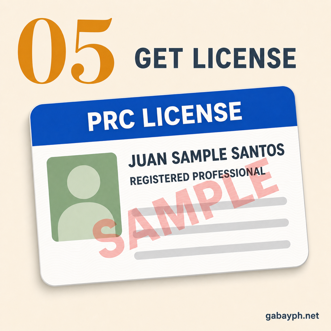 Step 5: Tanggapin ang PRC professional license
