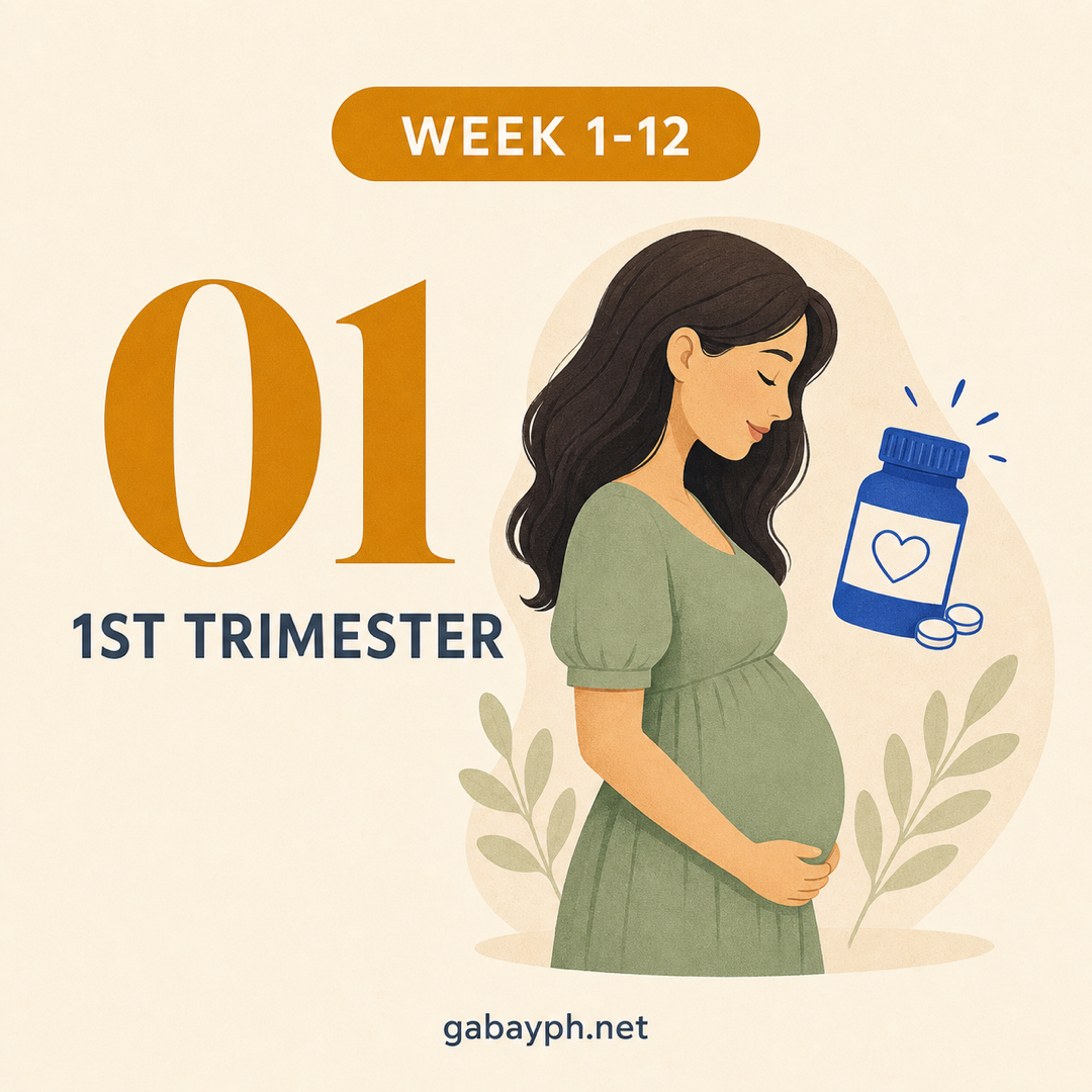 Fact 1: First trimester — weeks 1-12, prenatal vitamins