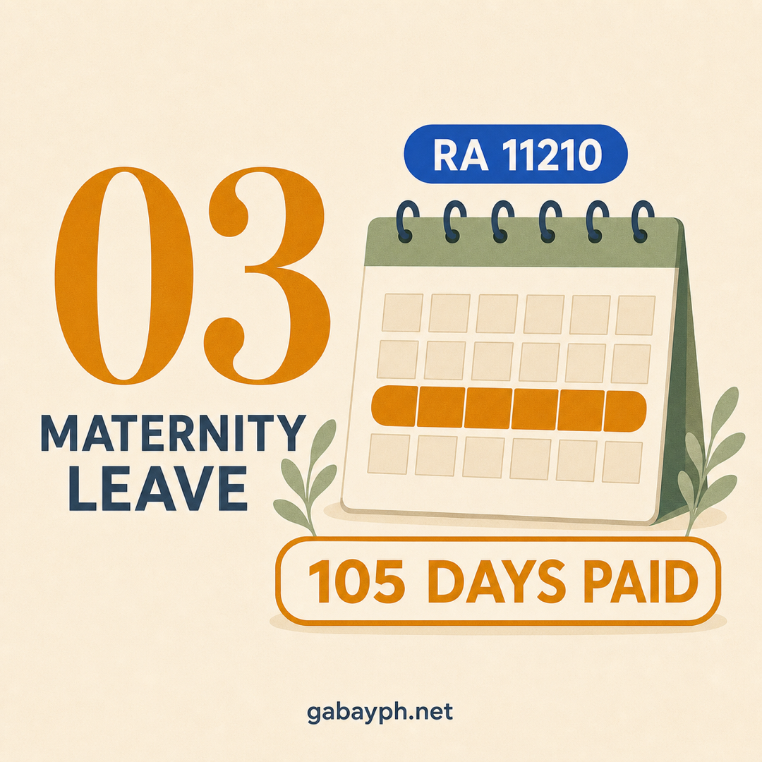 Fact 3: 105-day paid maternity leave under RA 11210
