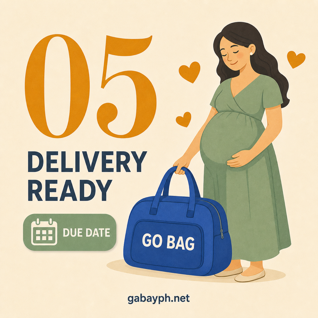 Fact 5: Pack the go-bag and prepare for delivery