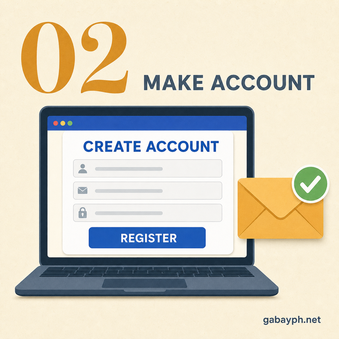 Step 2: Gumawa ng account at i-verify ang email