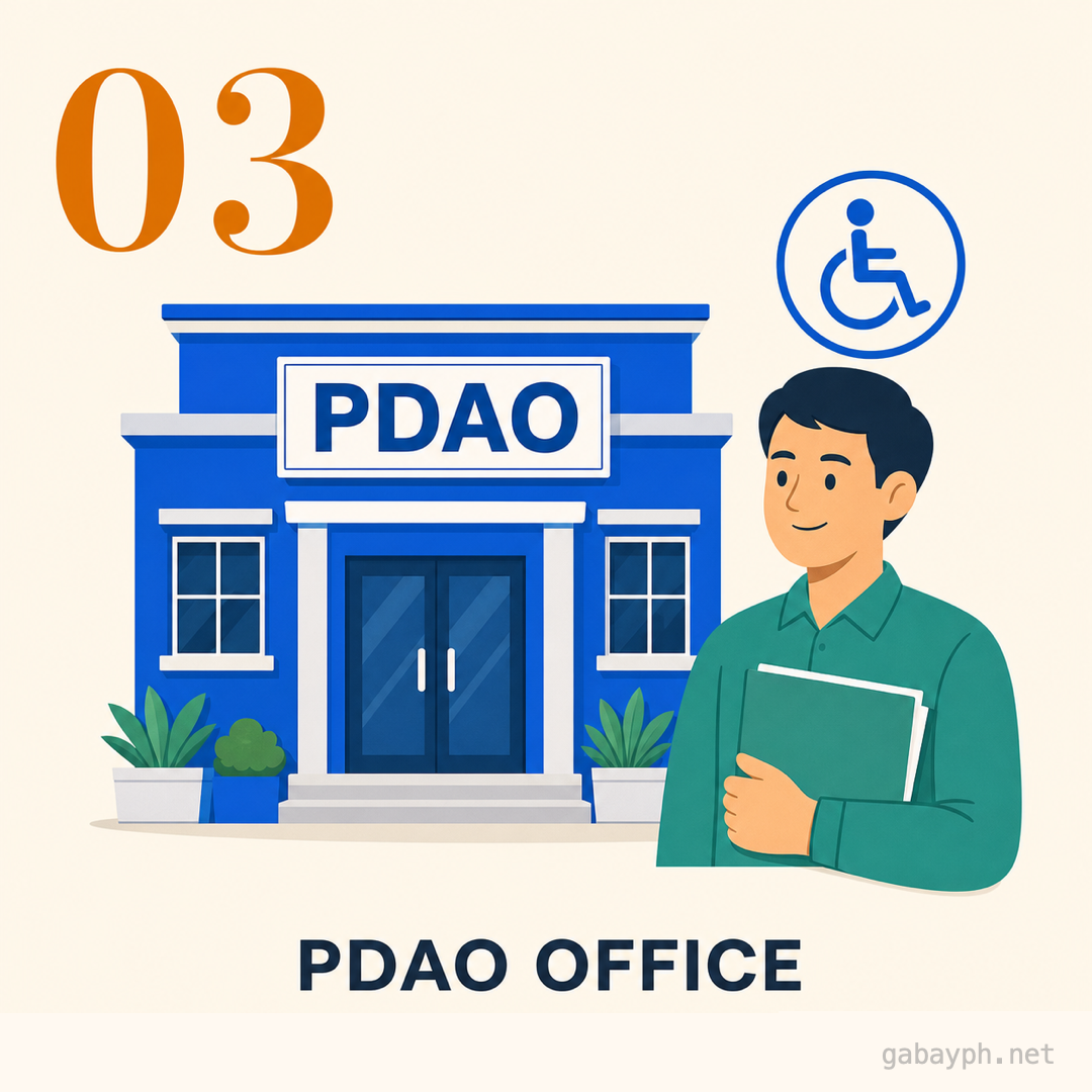 Step 3: Bumisita sa PDAO o Social Welfare Office