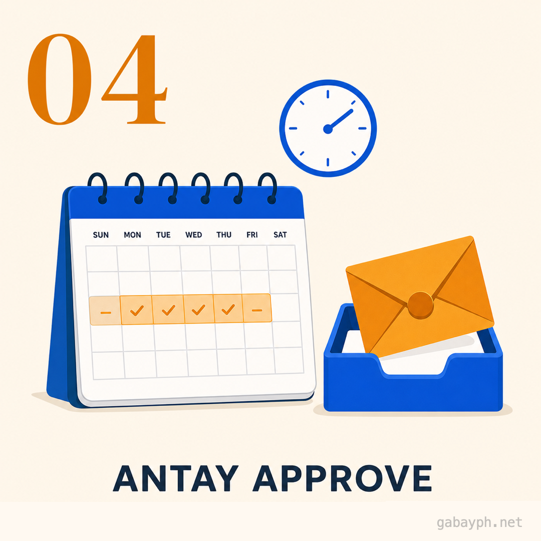 Step 4: Antayin ang processing at approval
