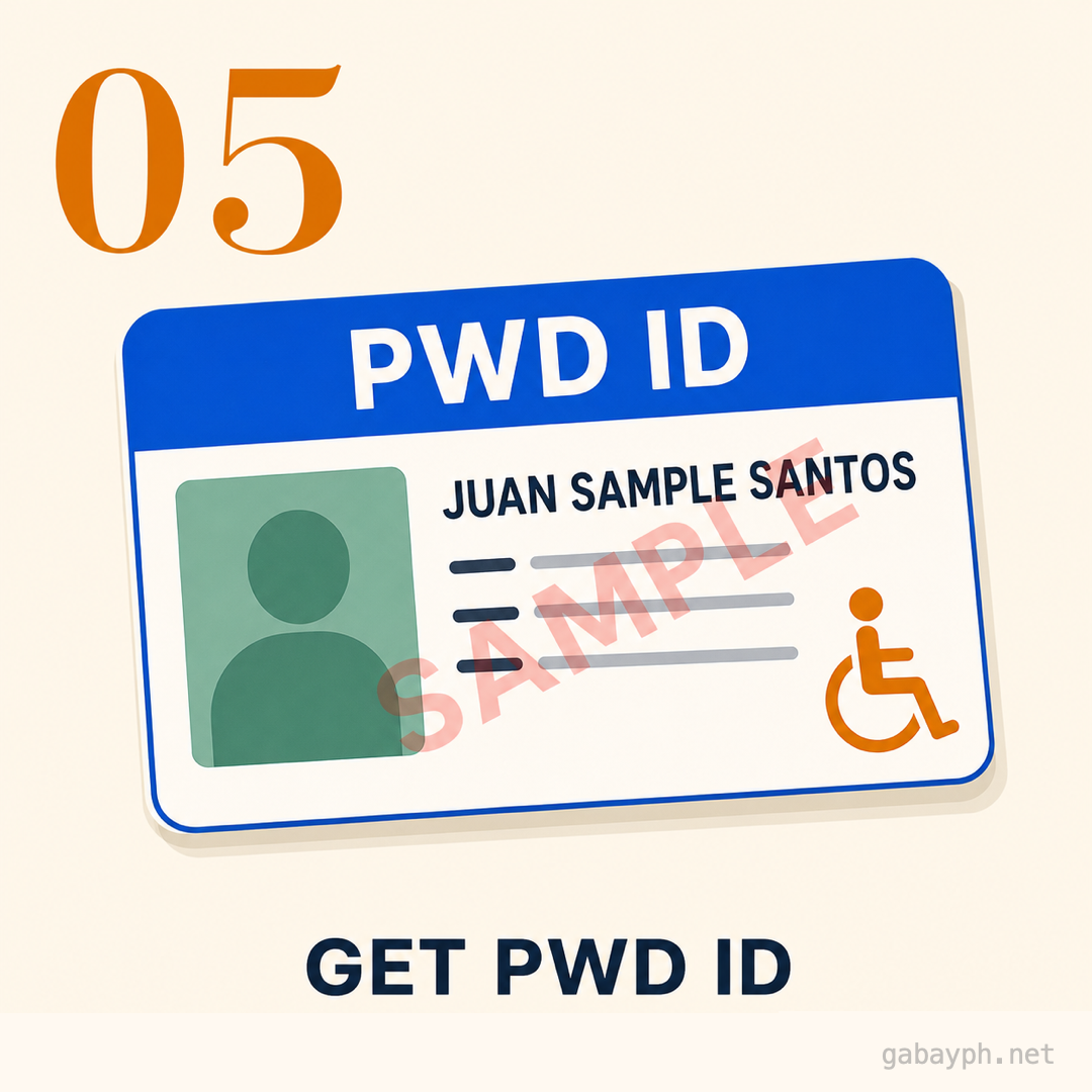 Step 5: Tanggapin ang PWD ID at avail benefits