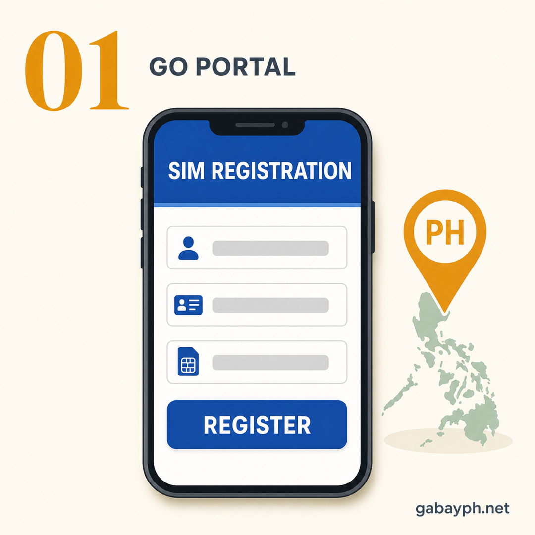Step 1: Pumunta sa registration portal ng network mo