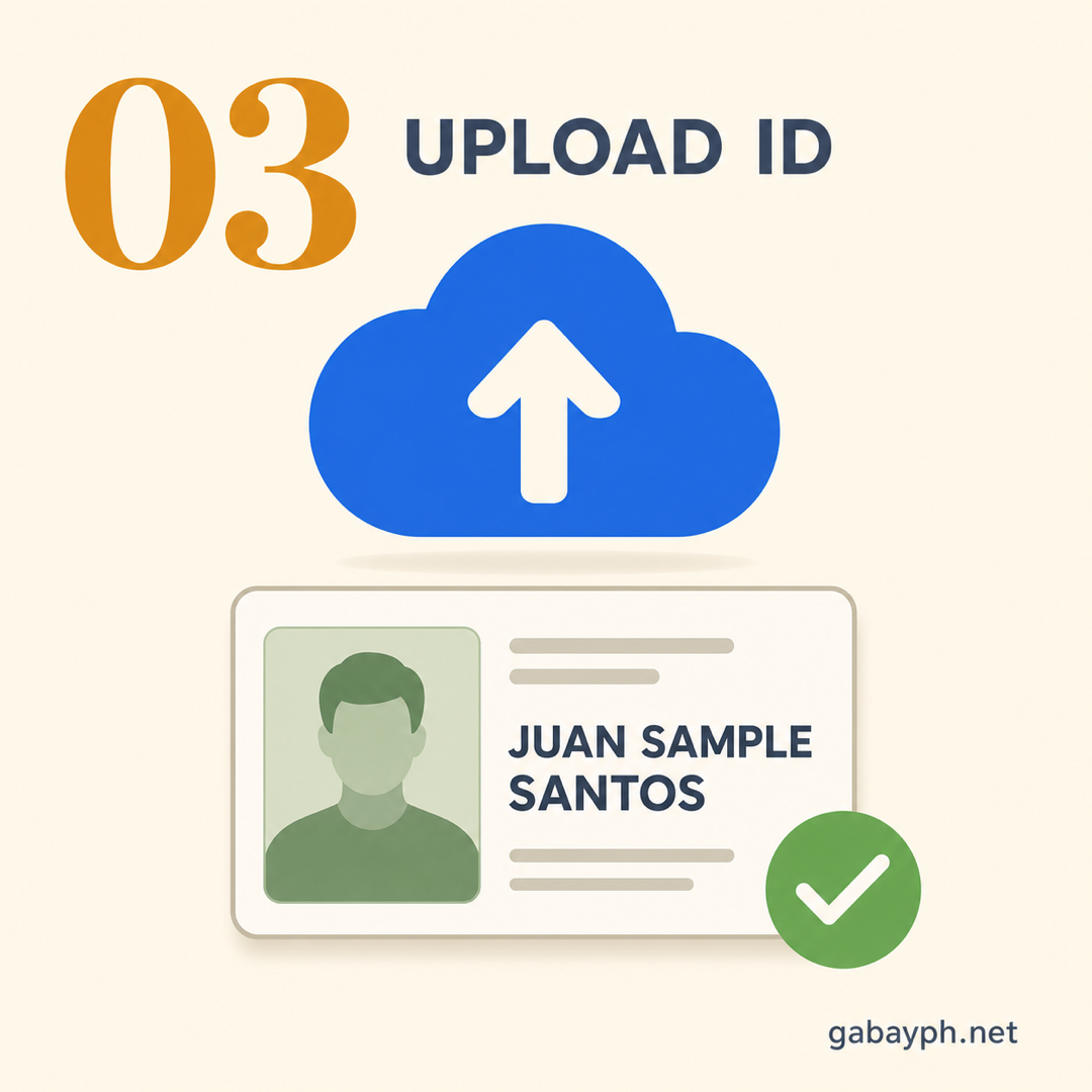 Step 3: Upload your valid government ID