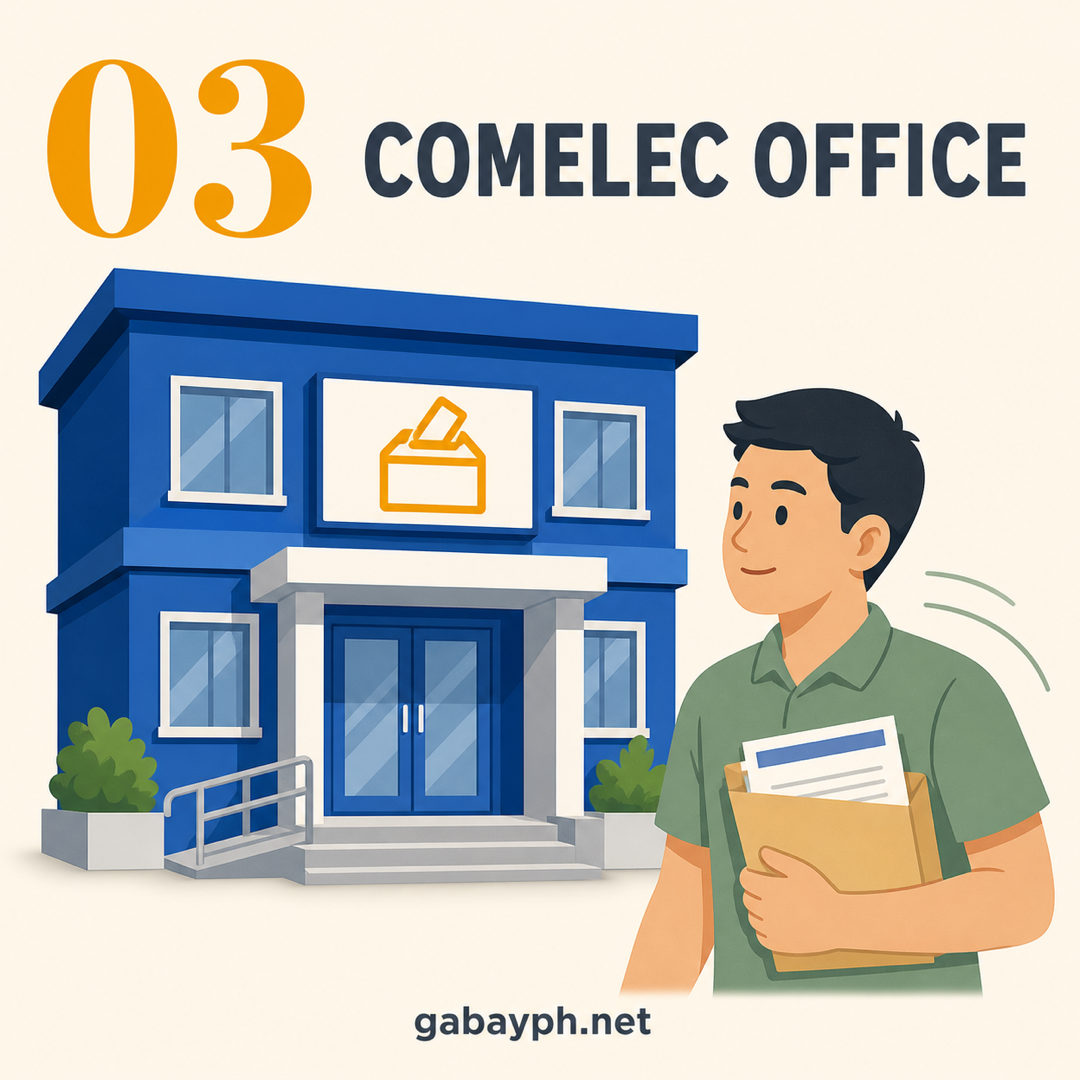 Step 3: Pumunta sa COMELEC office