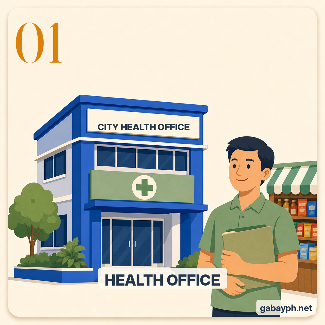 Step 1: Pumunta sa City o Municipal Health Office