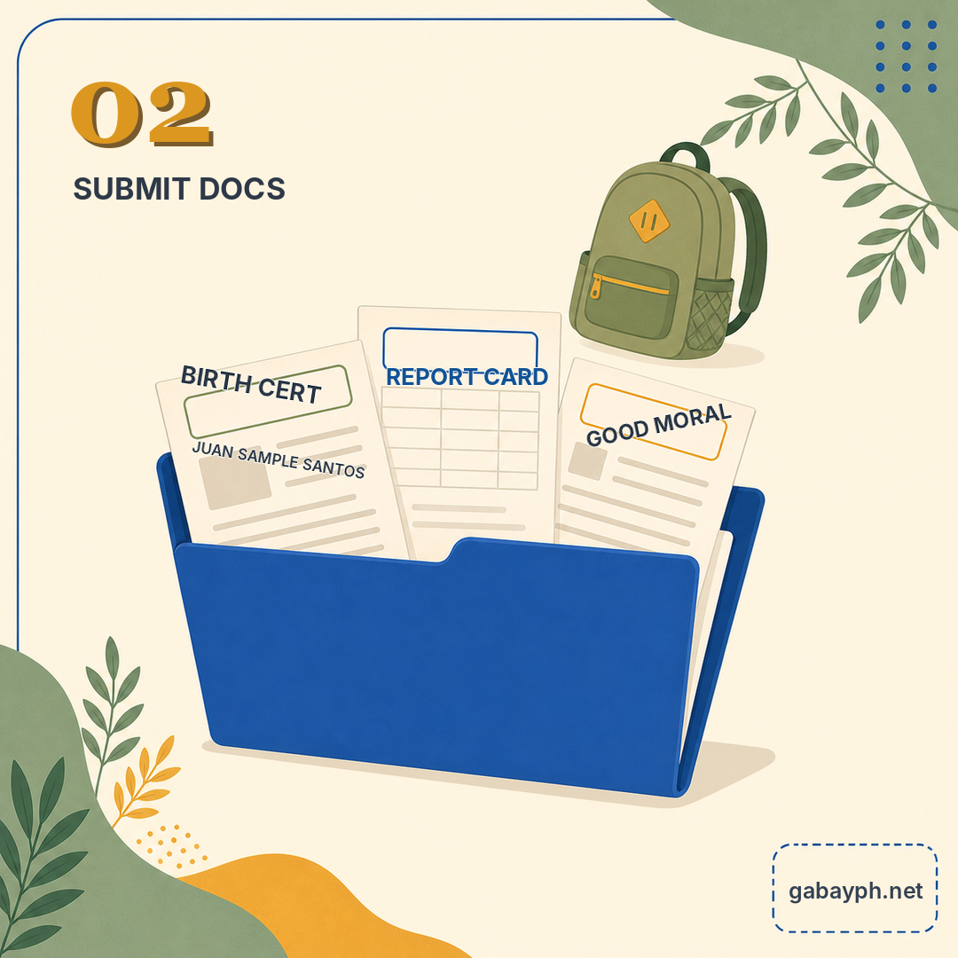 Step 2: I-submit ang requirements sa registrar