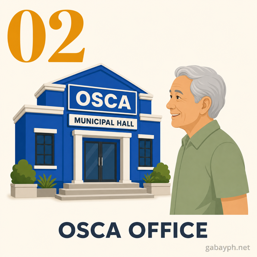 Step 2: Bumisita sa OSCA office sa city o municipal hall
