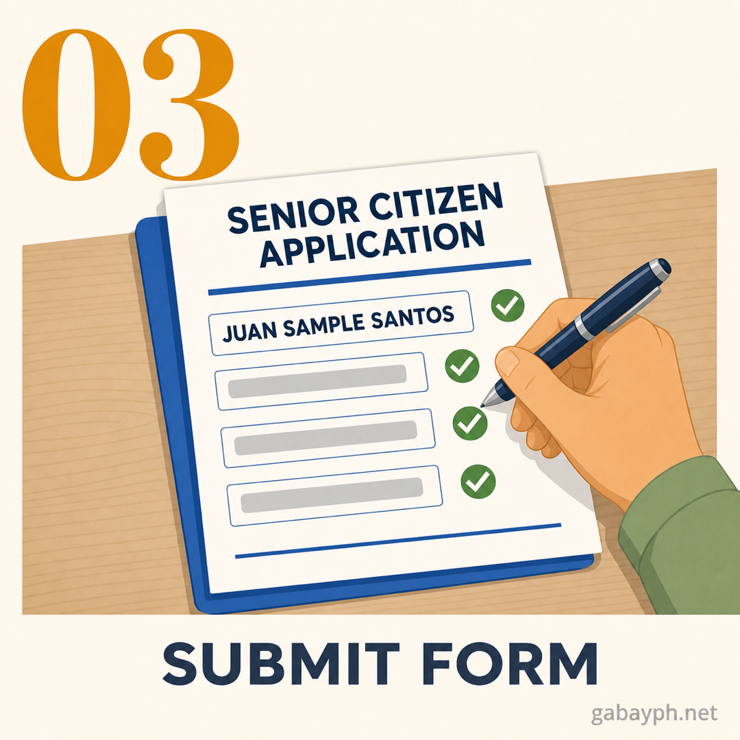 Step 3: Sagutan ang application form