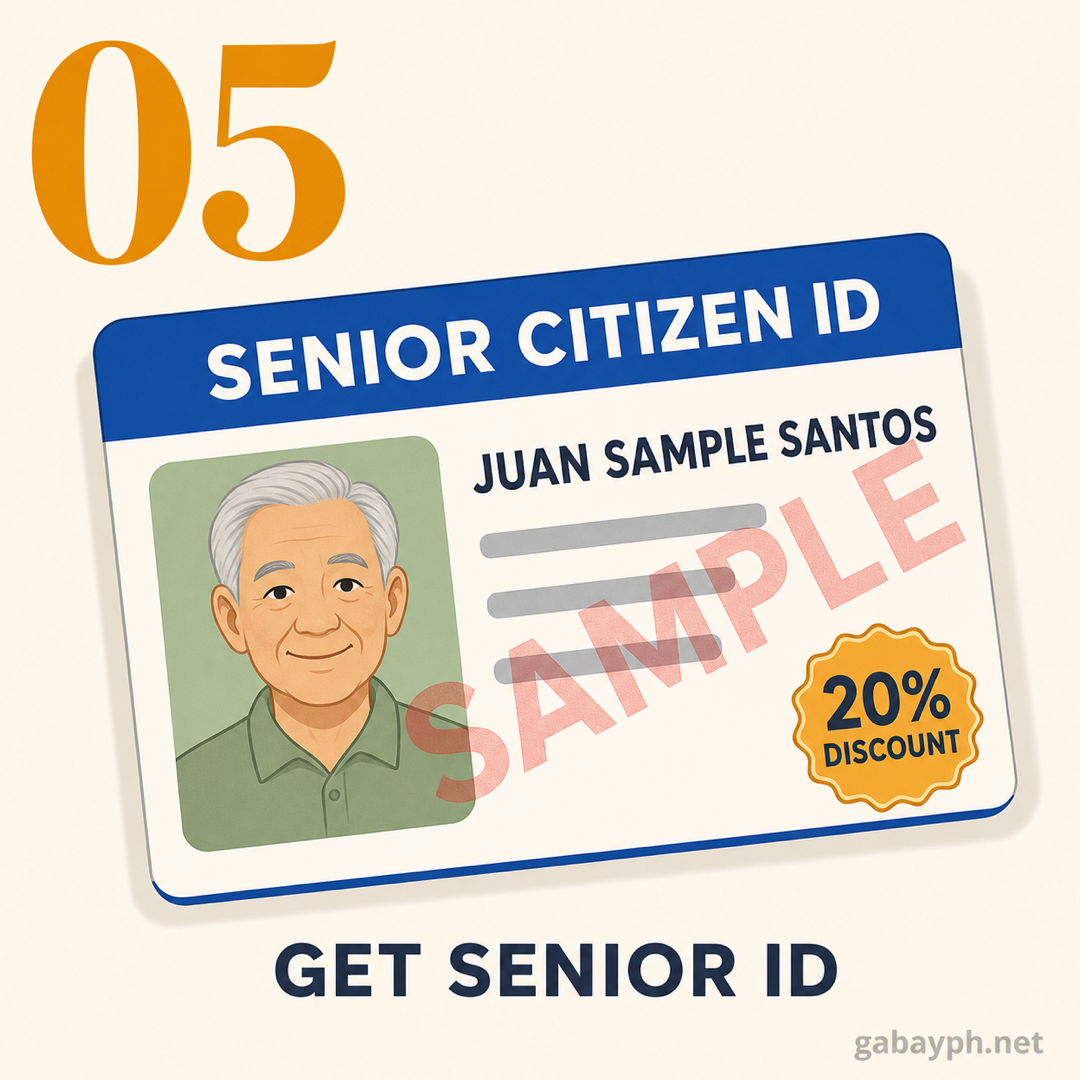 Step 5: Tanggapin ang Senior Citizen ID at avail 20% discount