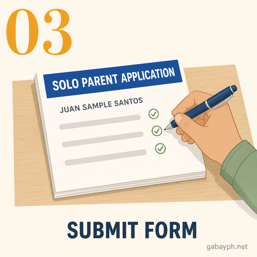 Step 3: Isumite ang requirements at sagutan ang form