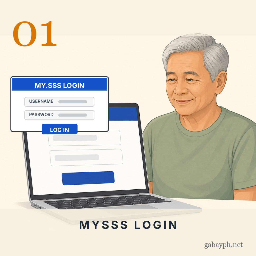 Step 1: Mag-log in sa My.SSS portal