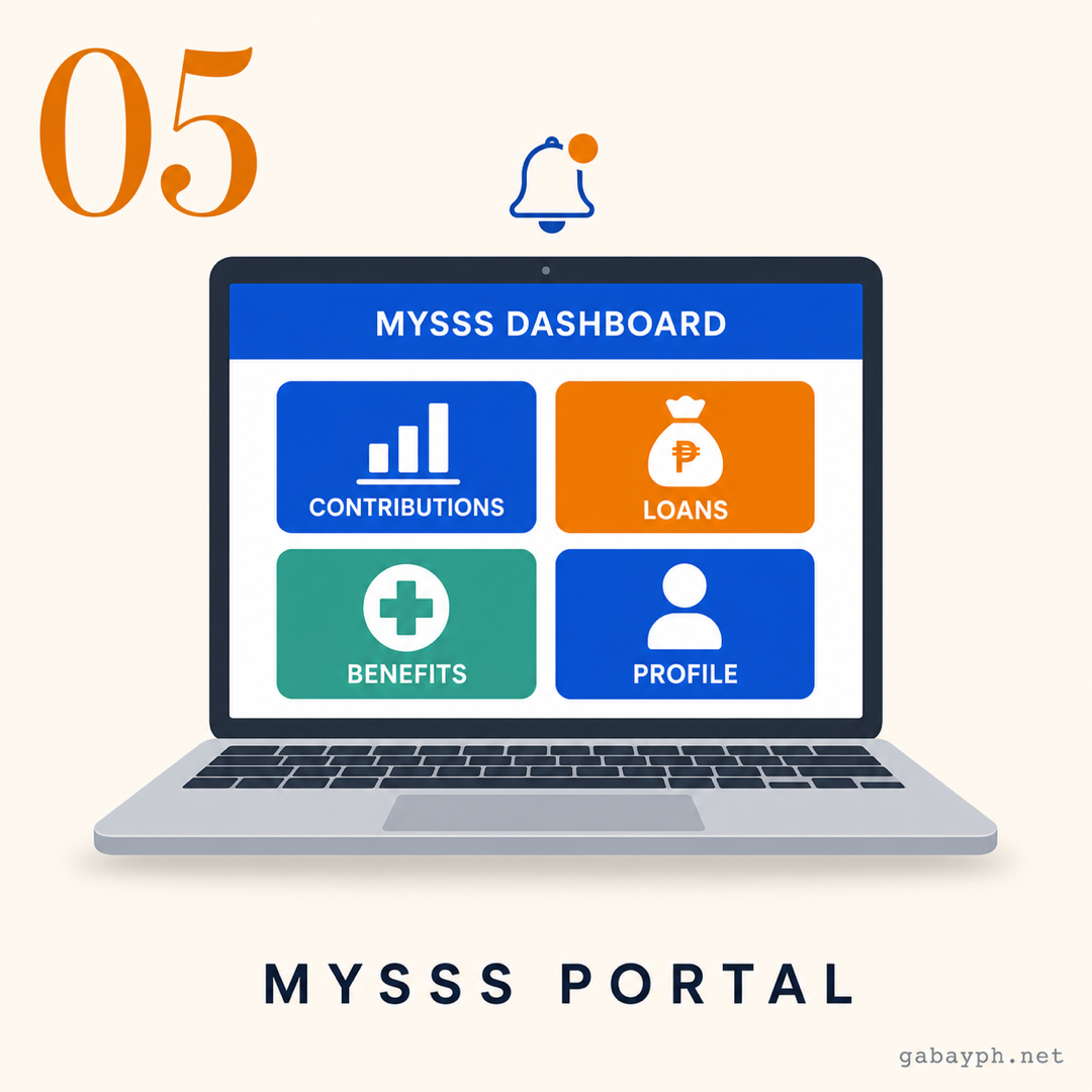 Step 5: I-access ang MySSS Portal dashboard