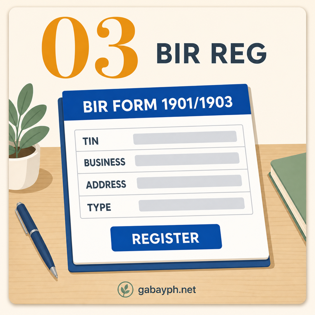 Step 3: Register with BIR (Form 1901/1903)