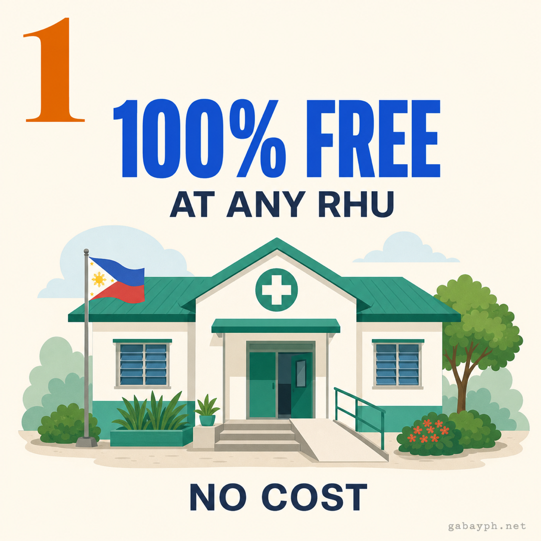 Fact 1: TB treatment is 100% free at any RHU under the DOH National TB Program