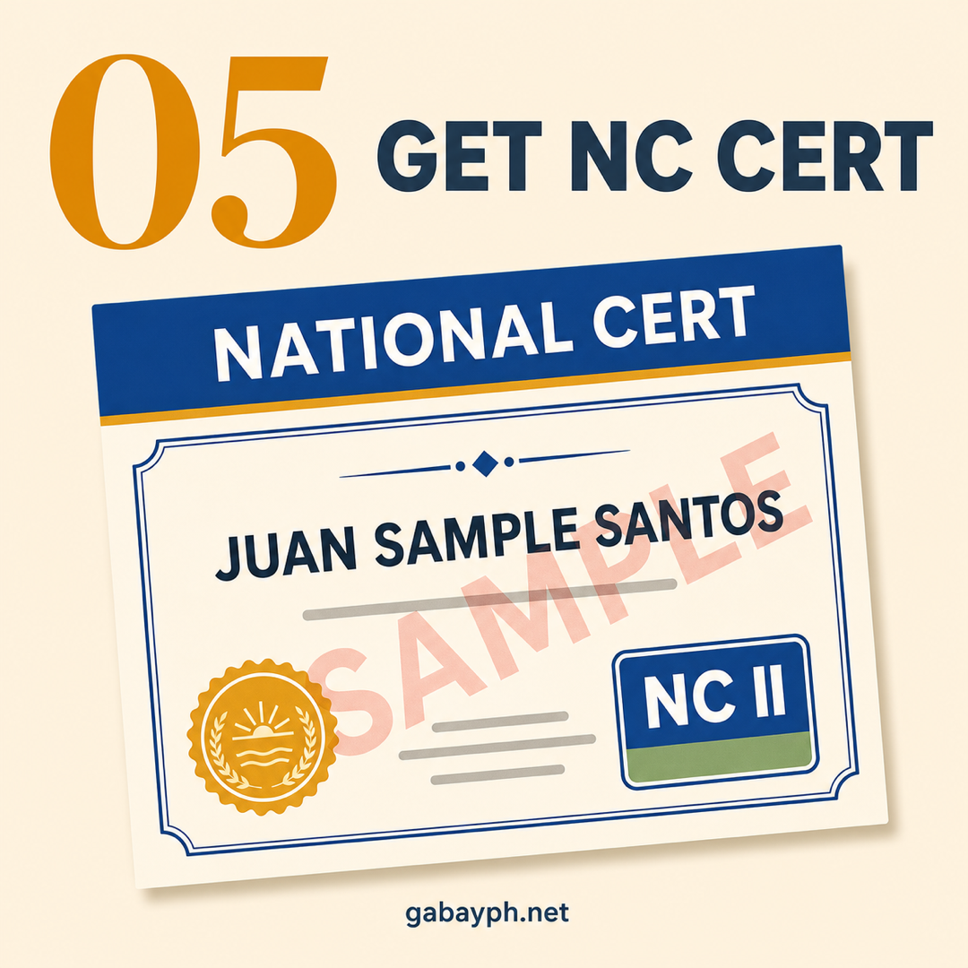 Step 5: Get your National Certificate (NC) — work-ready