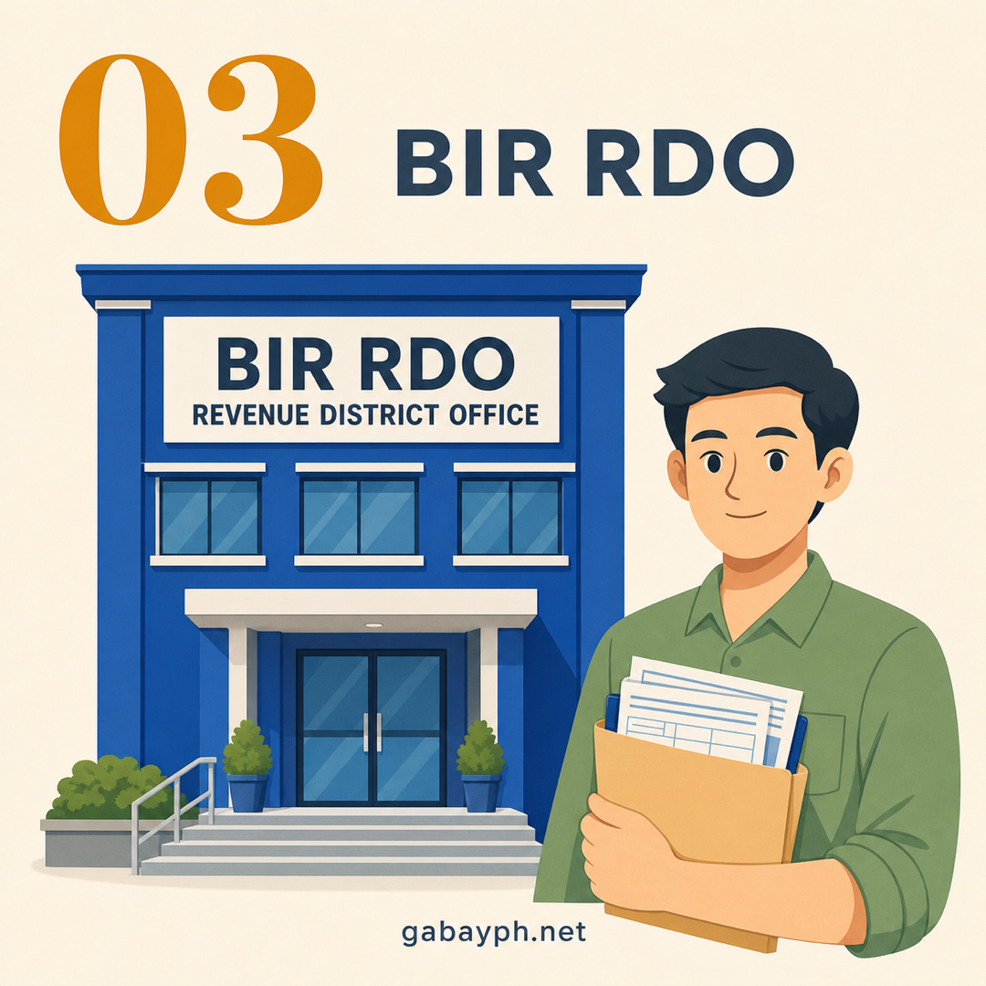 Step 3: Pumunta sa BIR Revenue District Office (RDO)