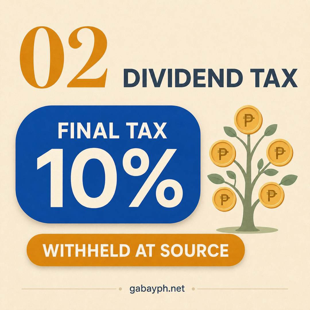 Fact 2: Dividends taxed at 10% final tax