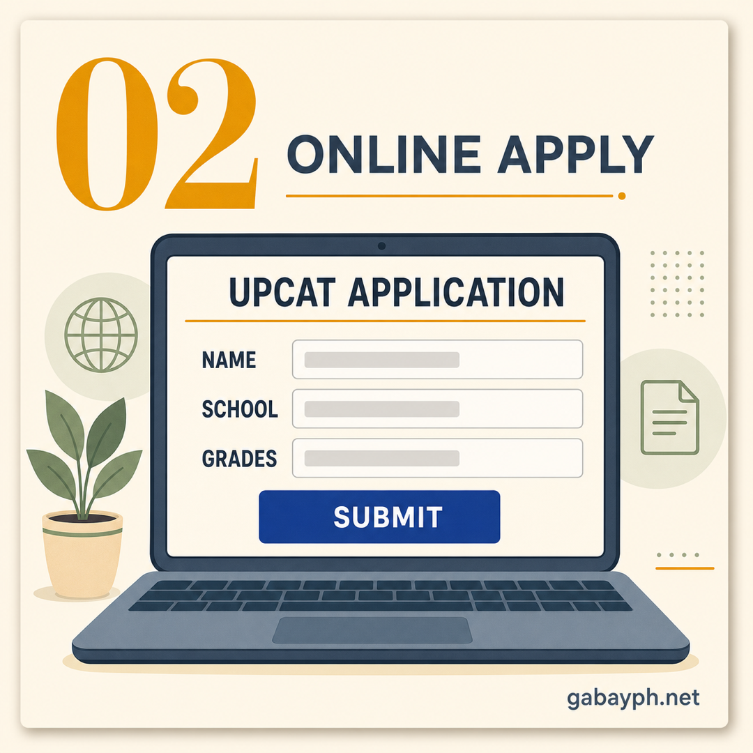 Step 2: Apply online via the UPCAT portal