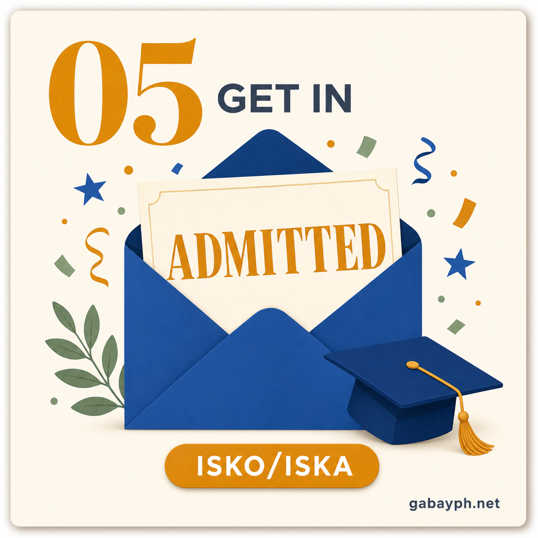 Step 5: Get admitted as Isko/Iska
