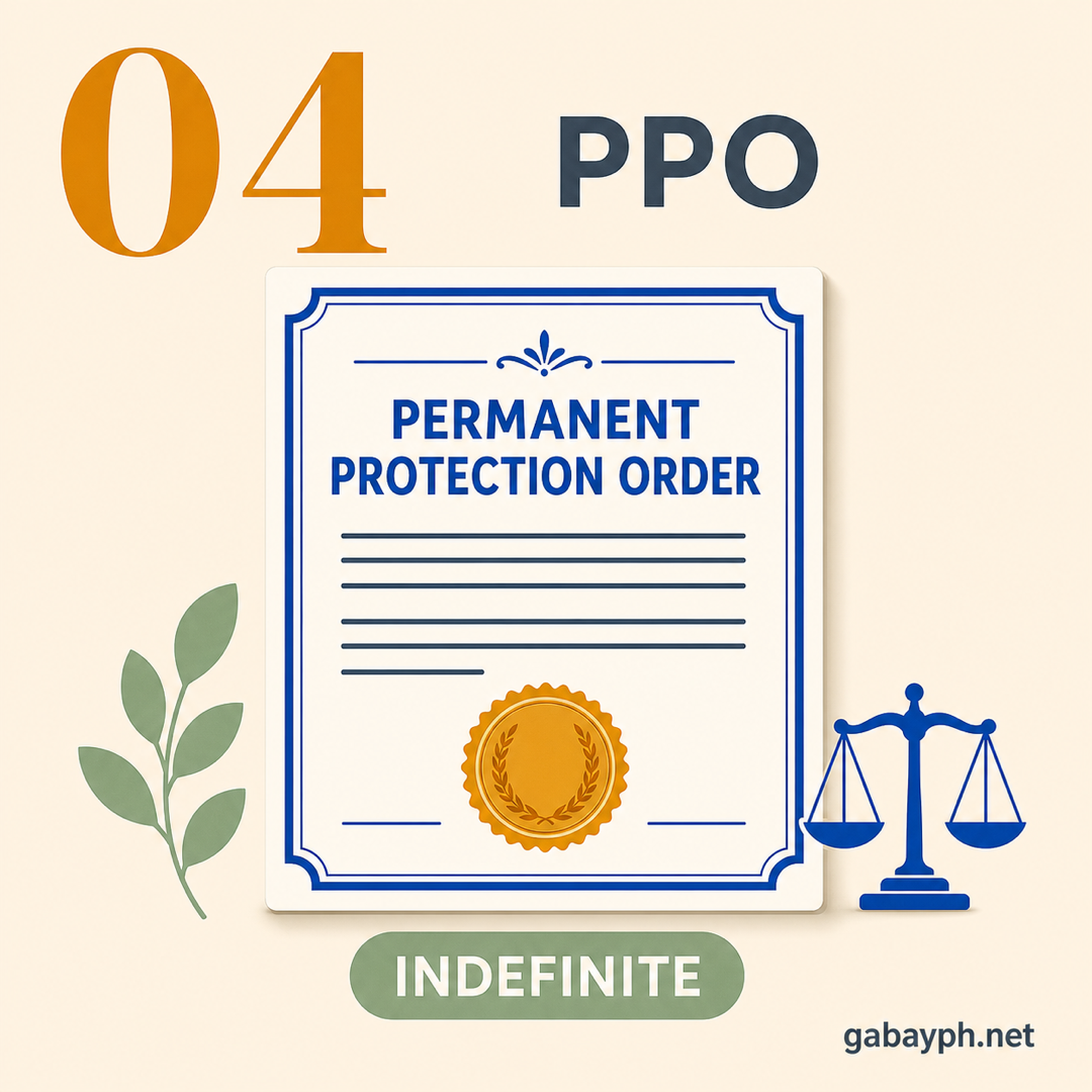 Fact 4: PPO — permanent protection order, indefinite