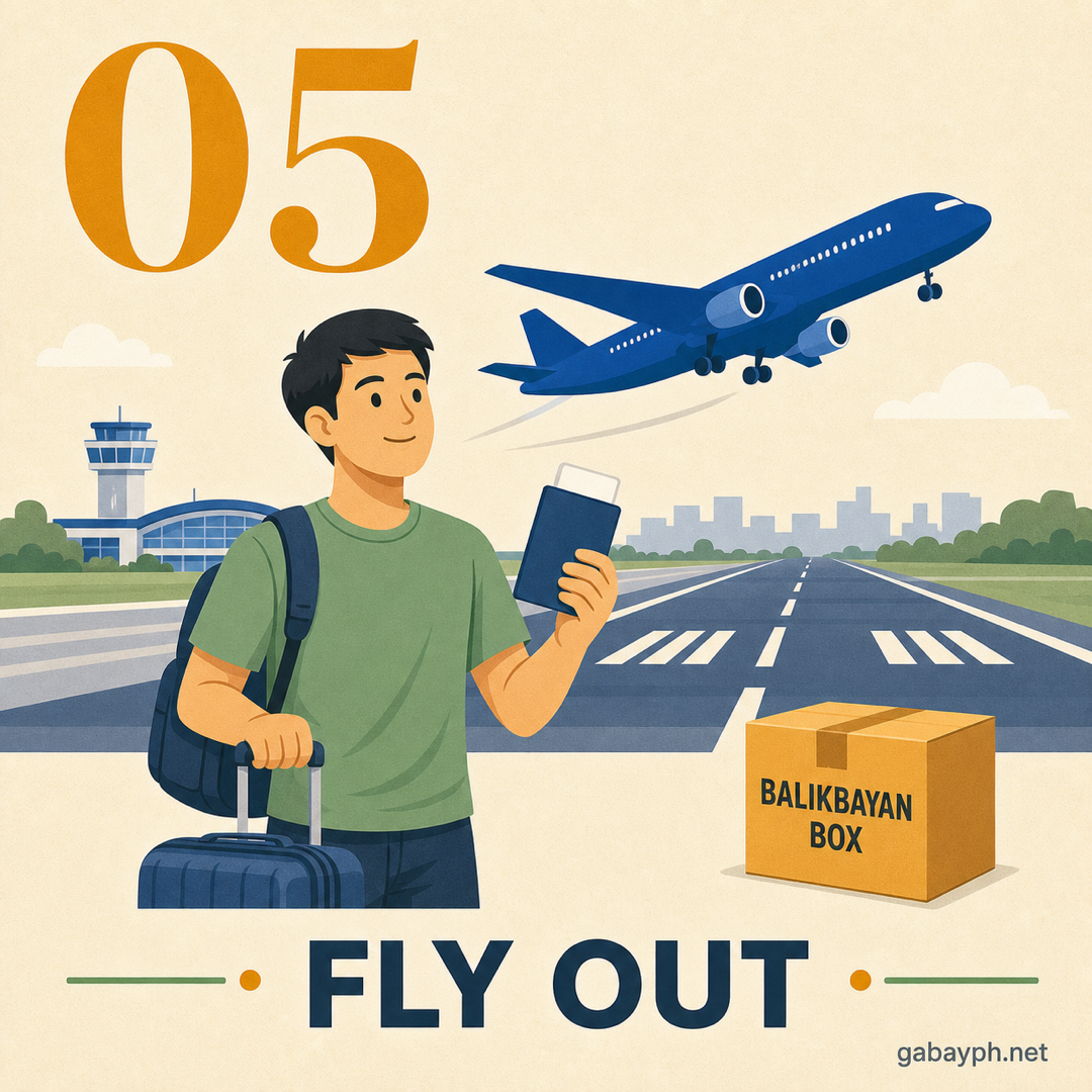 Step 5: Fly out as an OFW