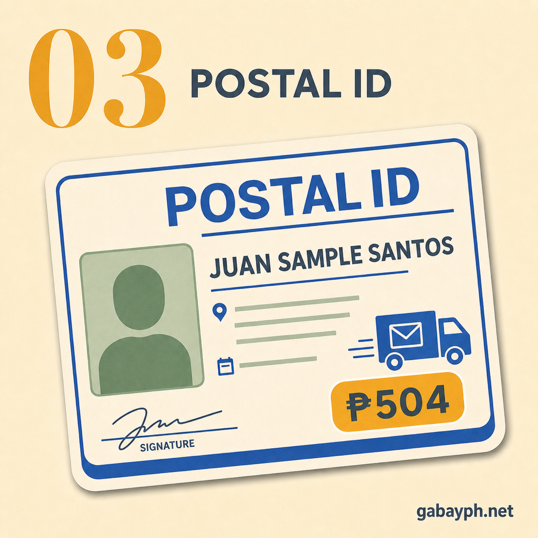 Fact 3: Postal ID — ₱504, accepted nationwide