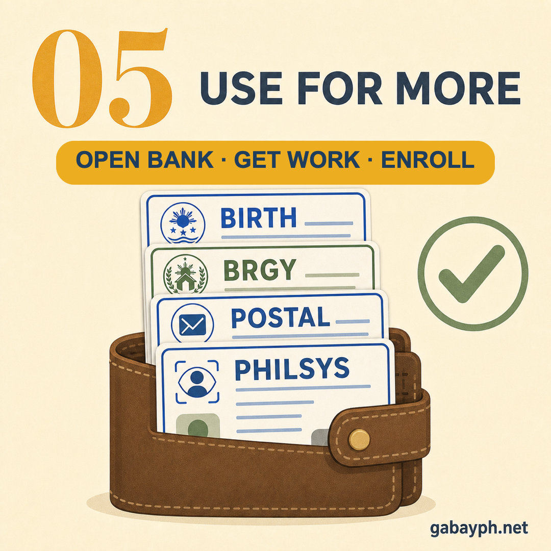 Fact 5: Use these IDs to open bank, get work, enroll