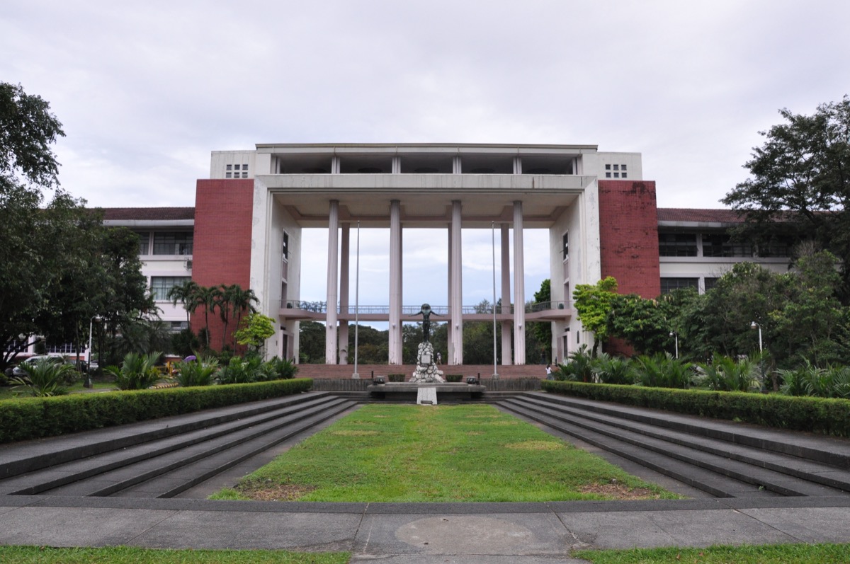 University of the Philippines Diliman Oblation Plaza and Quezon Hall