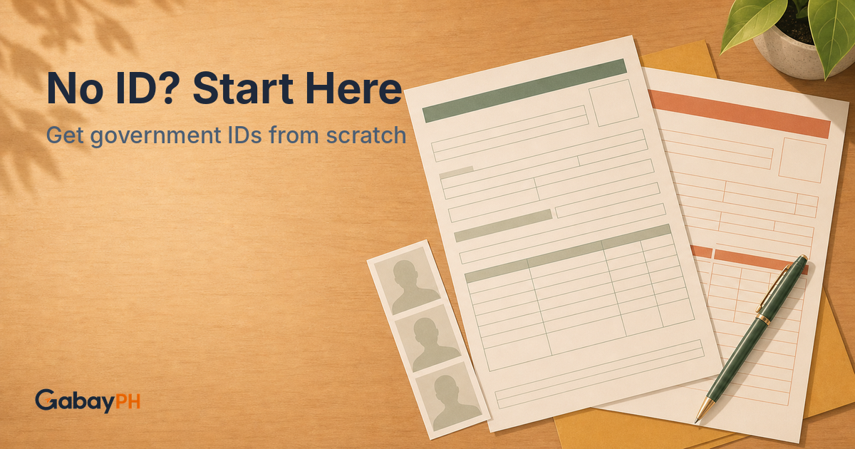 Id Without Sample Wala Kang ID? Paano Kumuha ng Government IDs (2026 Guide) — GabayPH