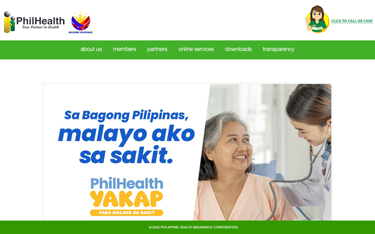 PhilHealth website